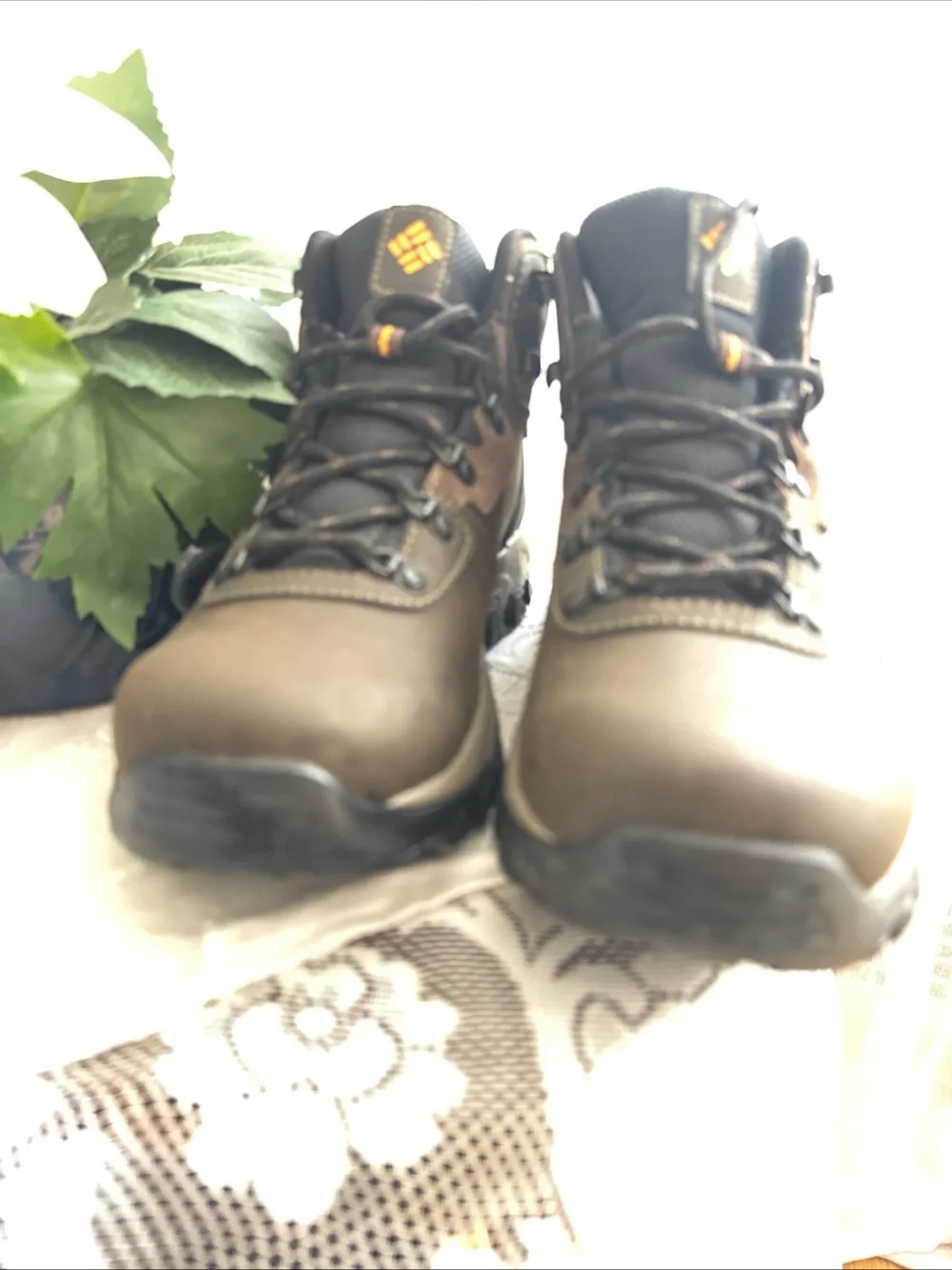 Columbia Dark Brown and Black Men's Hiking Boots